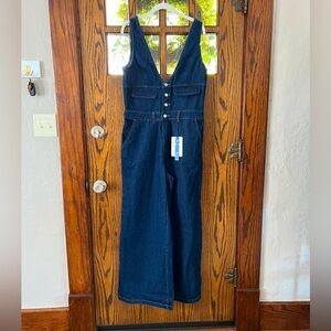 Cider Denim Jumpsuit Navy NWT L